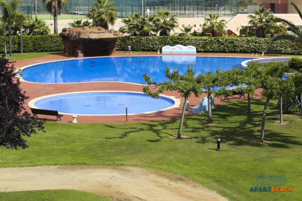 Apartbeach Los Juncos Residencial Piscinas Y Petanca La Pineda Exterior foto